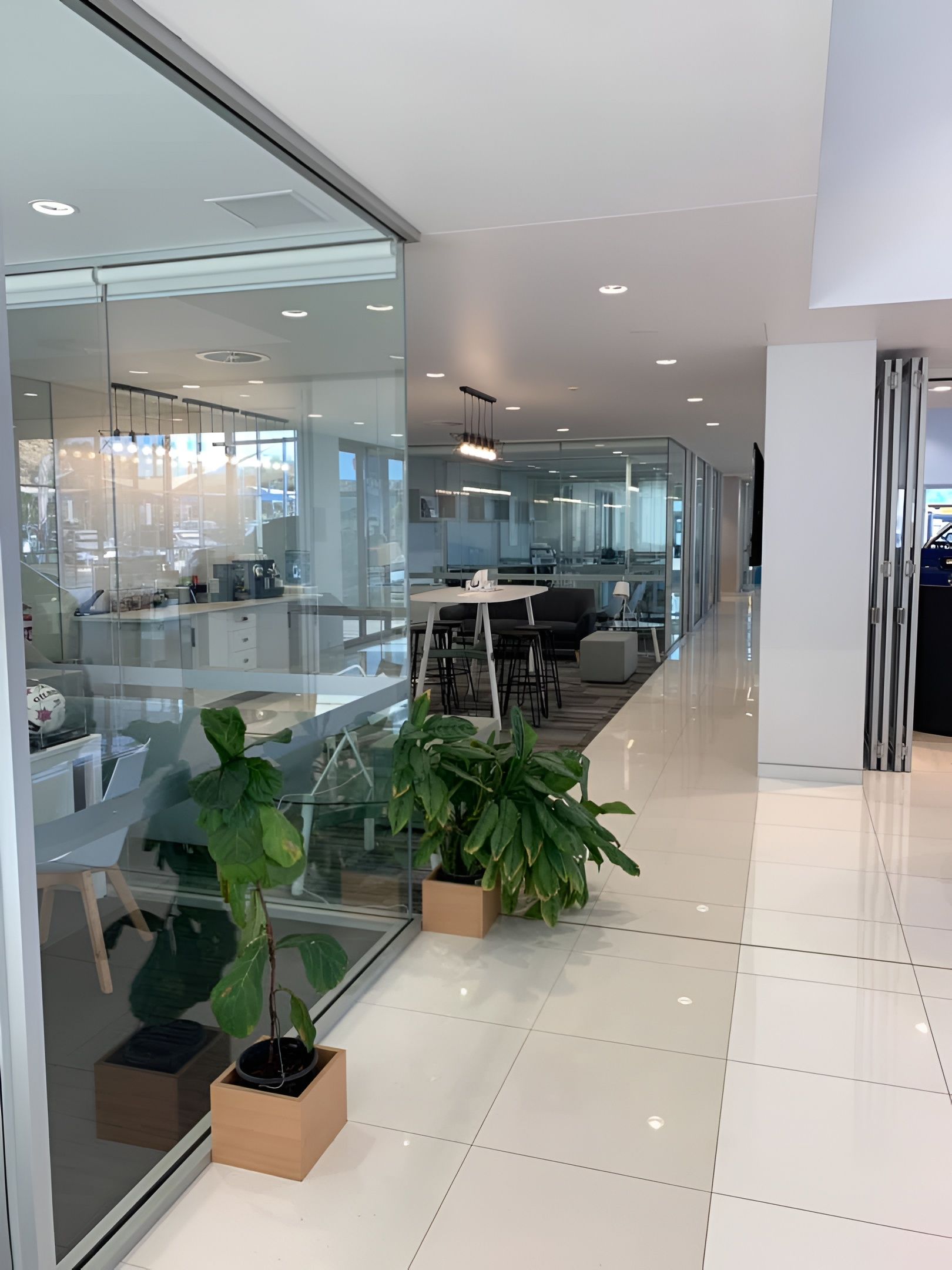 Glass Windows Inside An Office