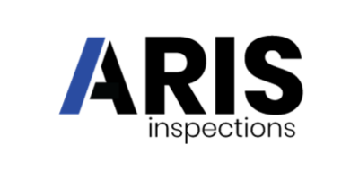 ARIS Inspections logo in black and blue text on a white background