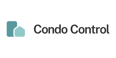 Condo Control logo with teal icon and black text