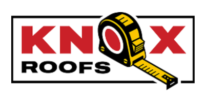 KNOX ROOFS logo in red and black with a yellow tape measure icon
