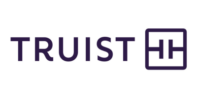 Truist logo in dark purple with a square geometric icon on a white background