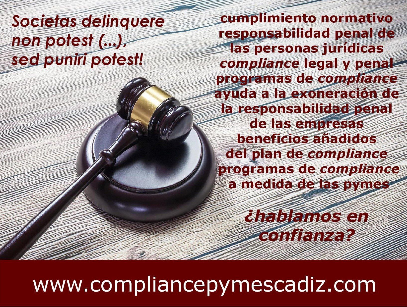 Cumplimiento Normativo. Compliance Legal y Penal. Responsabilidad Penal de Personas Jurídicas y Empresas