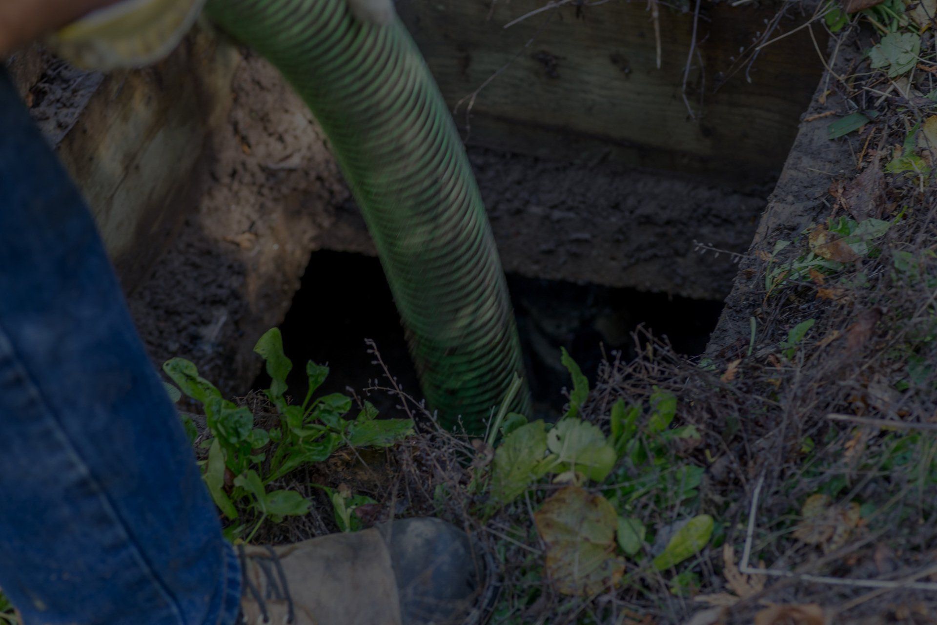 A septic tank serviced by septic contractors in Benton Harbor, MI