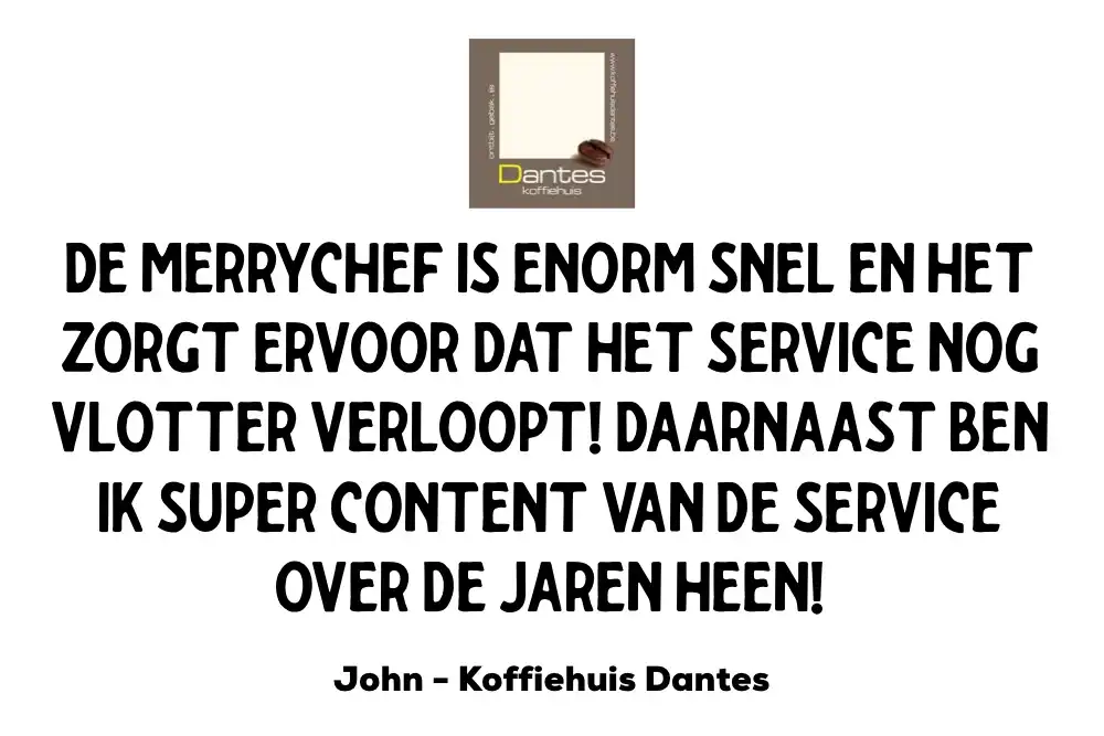 koffiebar koffiehuis dante testimonial professionele inductie bakplaat inducs en merrychef