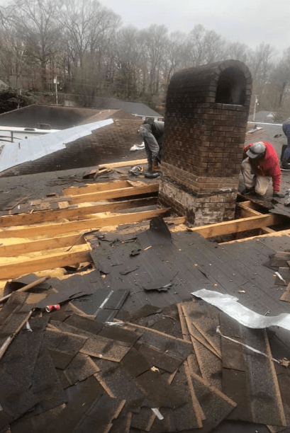 replacing old chimney