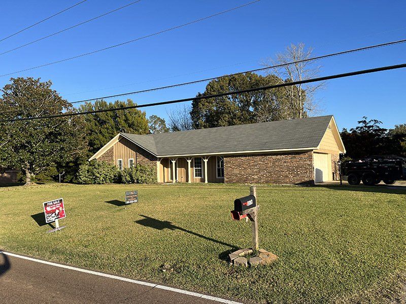 newly shingled roof on house