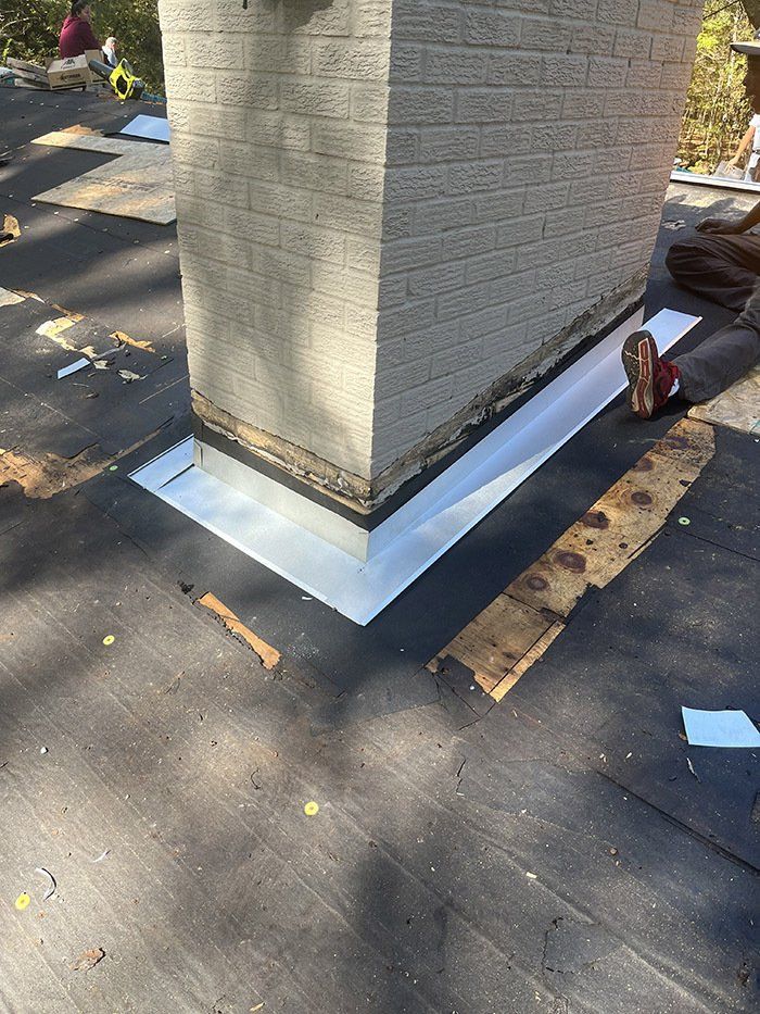 new waterproofing around chimney