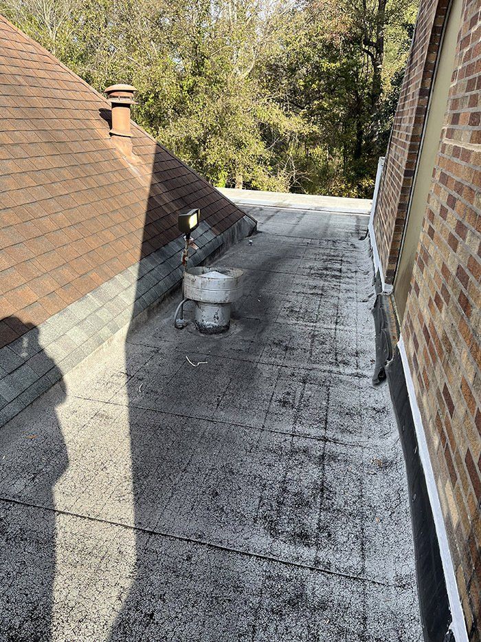 roof about to be shingled
