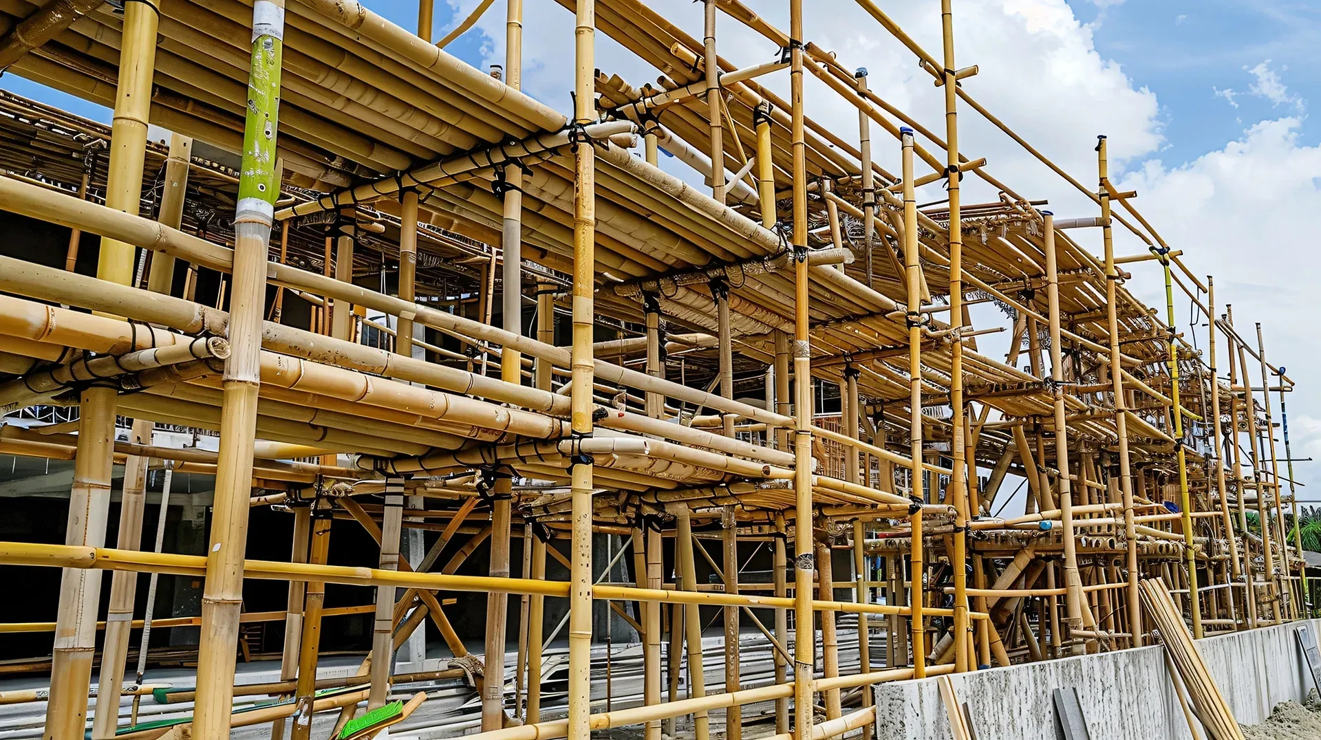 bamboo scaffolding