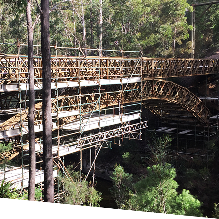 bridge scaffolding