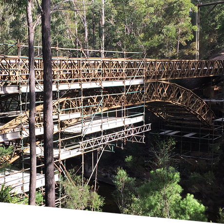 bridge scaffolding