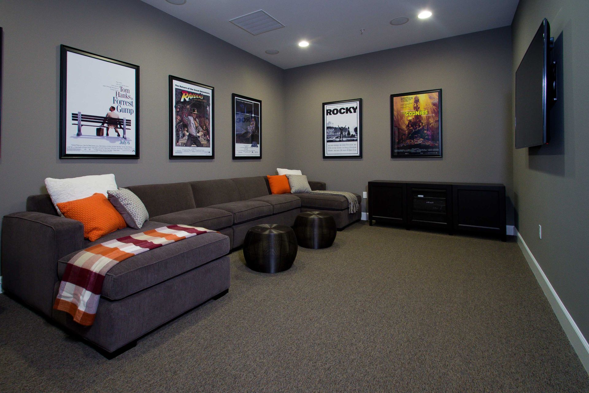 indoor lounge photo showing couch and television