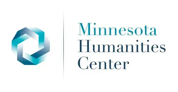 Logo for the Minnesota Humanities Center featuring an abstract geometric icon next to the text.
