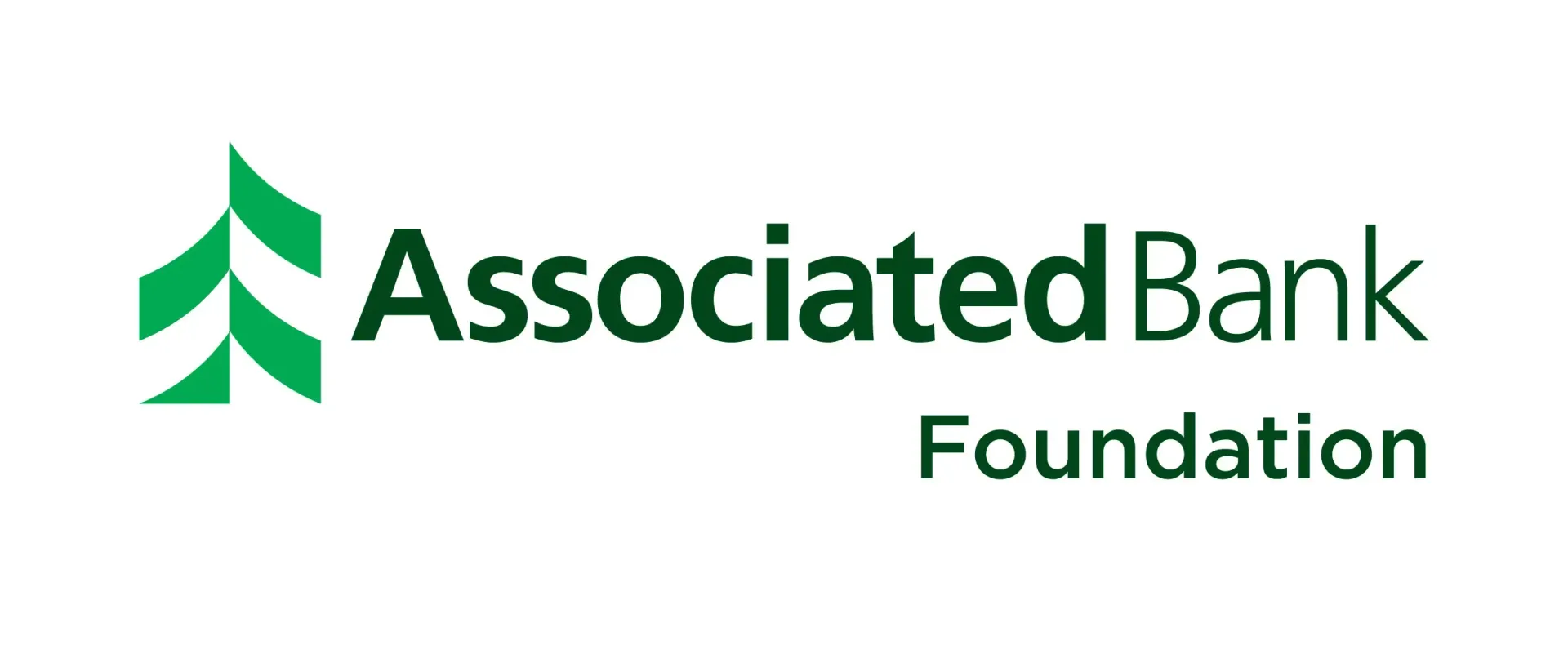 Green Associated Bank Foundation logo featuring a stylized tree icon next to the brand name text.