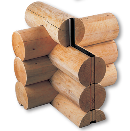 A stack of logs are stacked on top of each other