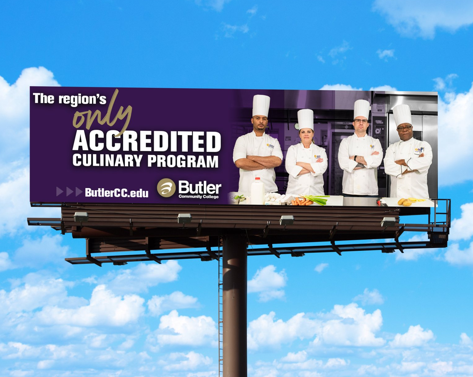 A billboard for the region 's only accredited culinary program