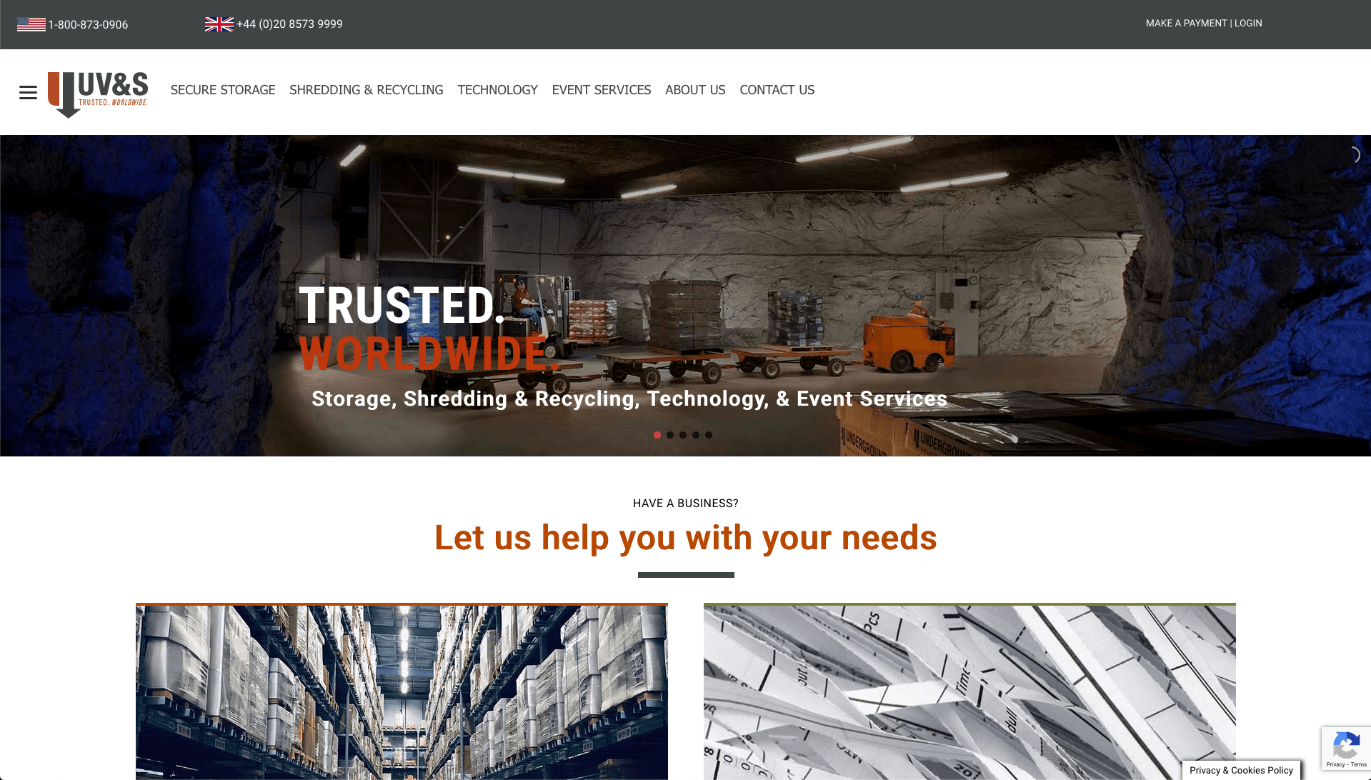 A screenshot of a website that says ' trusted worldwide ' on it