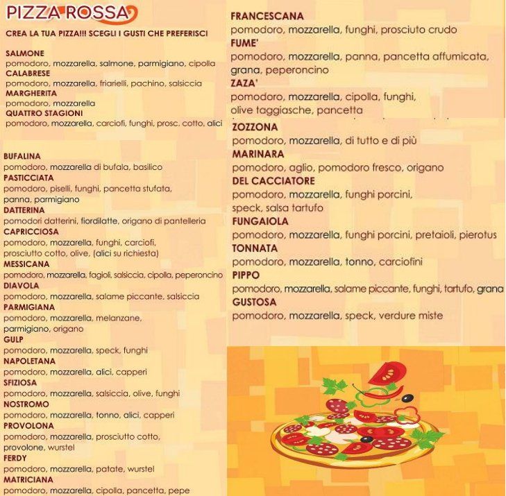 Lo spuntino menù