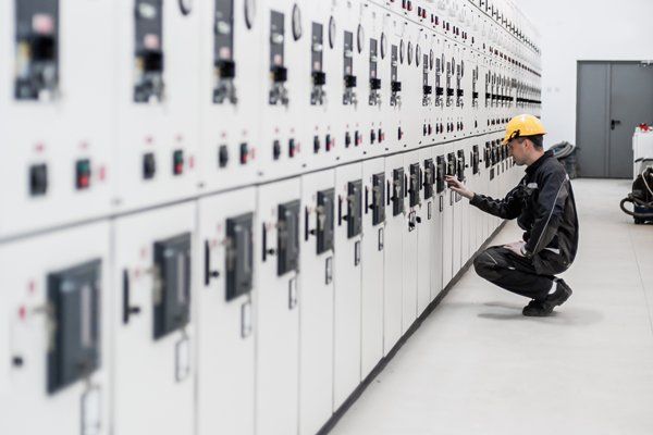 Electrical Engineer Checking Switchgear — Jacksonville, FL — Industrial Electric Testing, Inc.