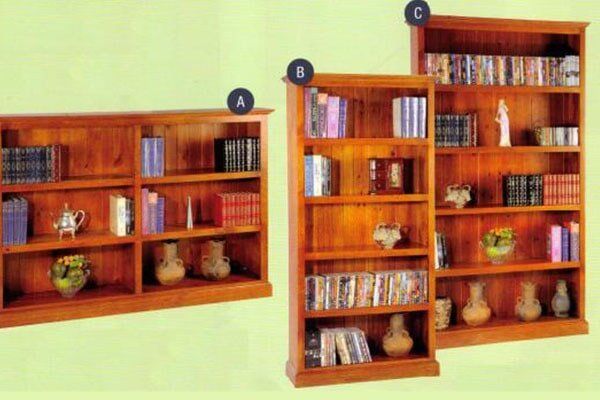 Shelby A-B-C Bookcases