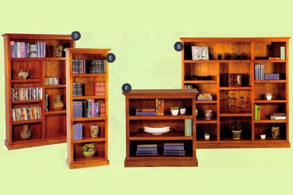 Shelby D-E-F-G Bookcases