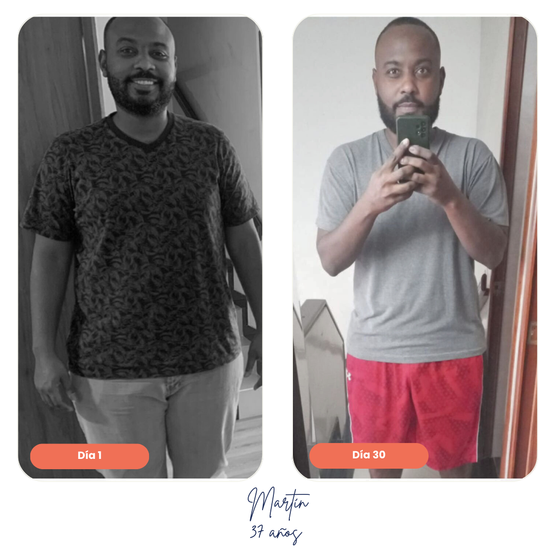 Progreso físico masculino gracias al plan nutricional exclusivo de Ken Diet System