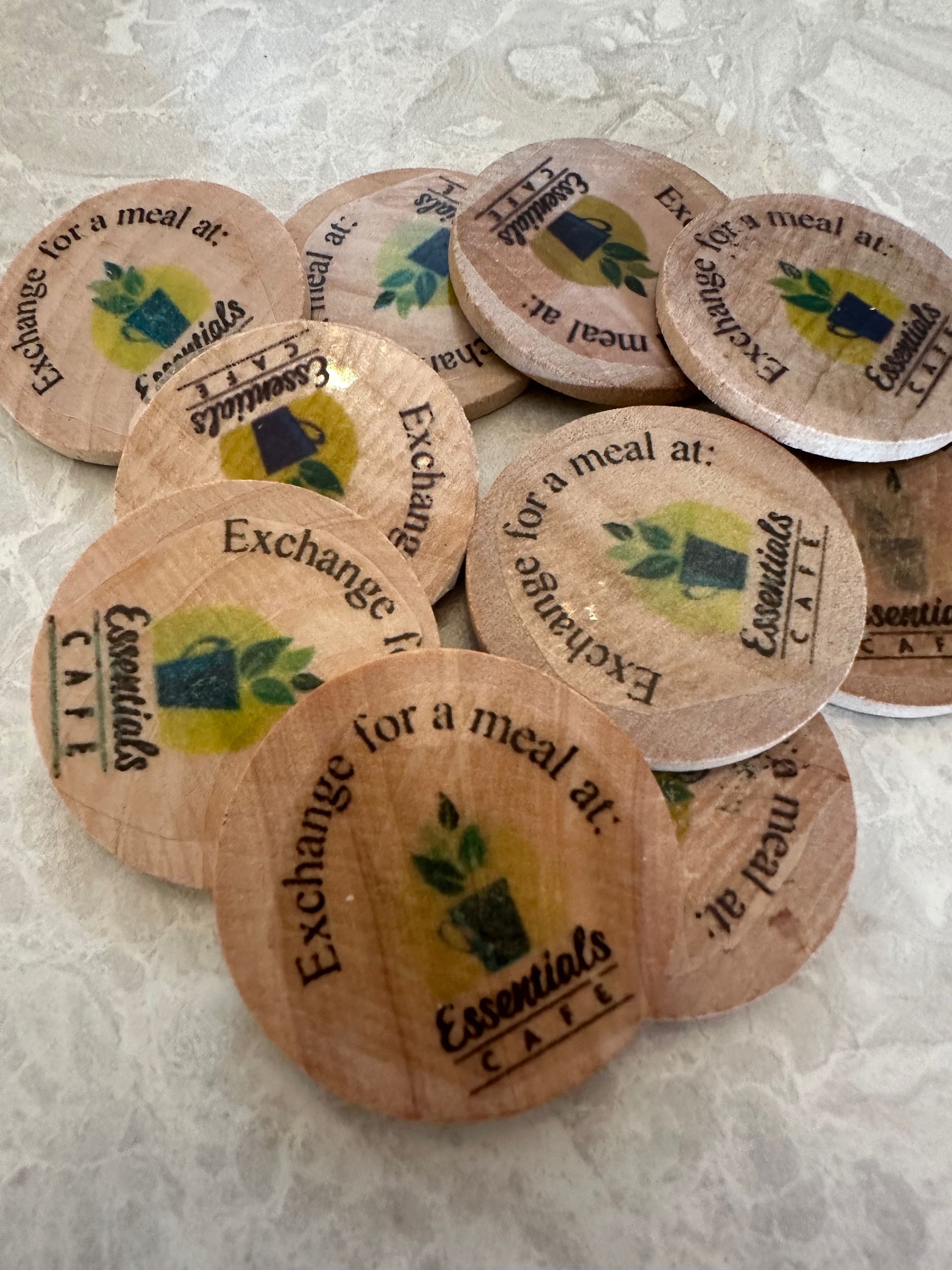 Pay-it-forward Wooden Nickels