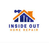 A logo with a blue hammer inside an orange-roofed house silhouette, above the text "INSIDE OUT HOME REPAIR."