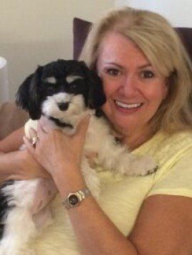 Mary with her puppy — Hypnosis therapy astrology and reiki healing in Waretown, NJ