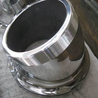 POLISHED ALUMINUM WATER PIPE FIXTURES