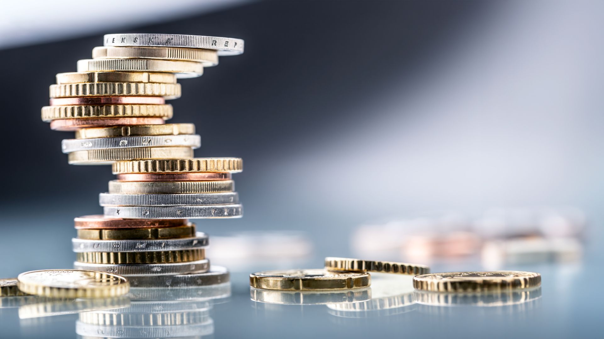 Coins built in the shape of a tower | Asset Finance Sydney NSW