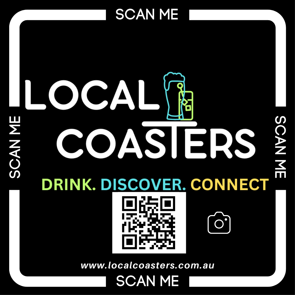 Local Coasters offer printed drink coasters with qr code marketing for tracking engagement