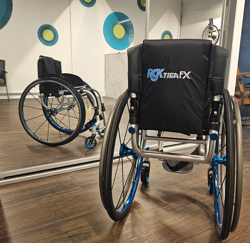 Close-up Of A Customised Wheelchair — Mogo Wheelchairs In Bankstown, NSW