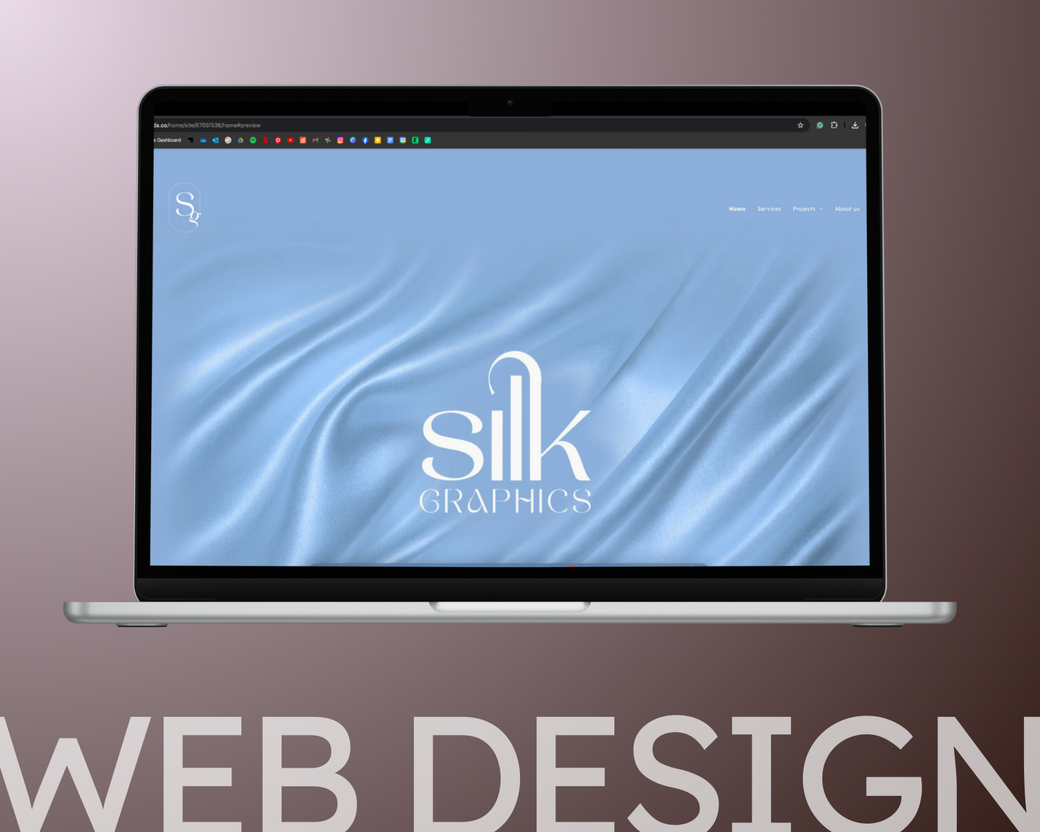 Silk Graphics website web design graphic design service board