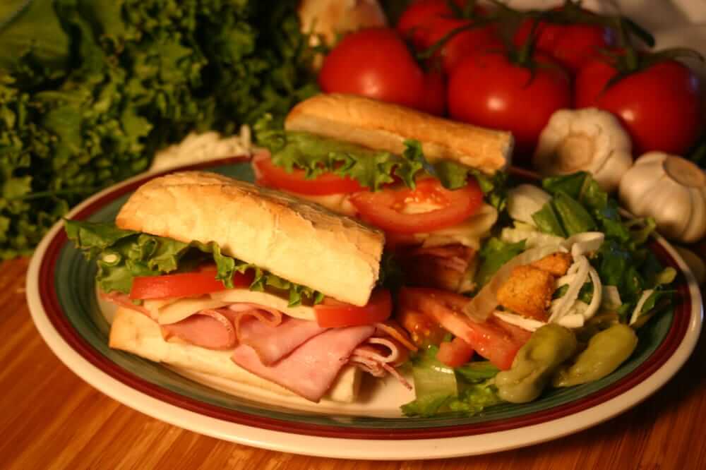 image of sub sandwich linked to menu
