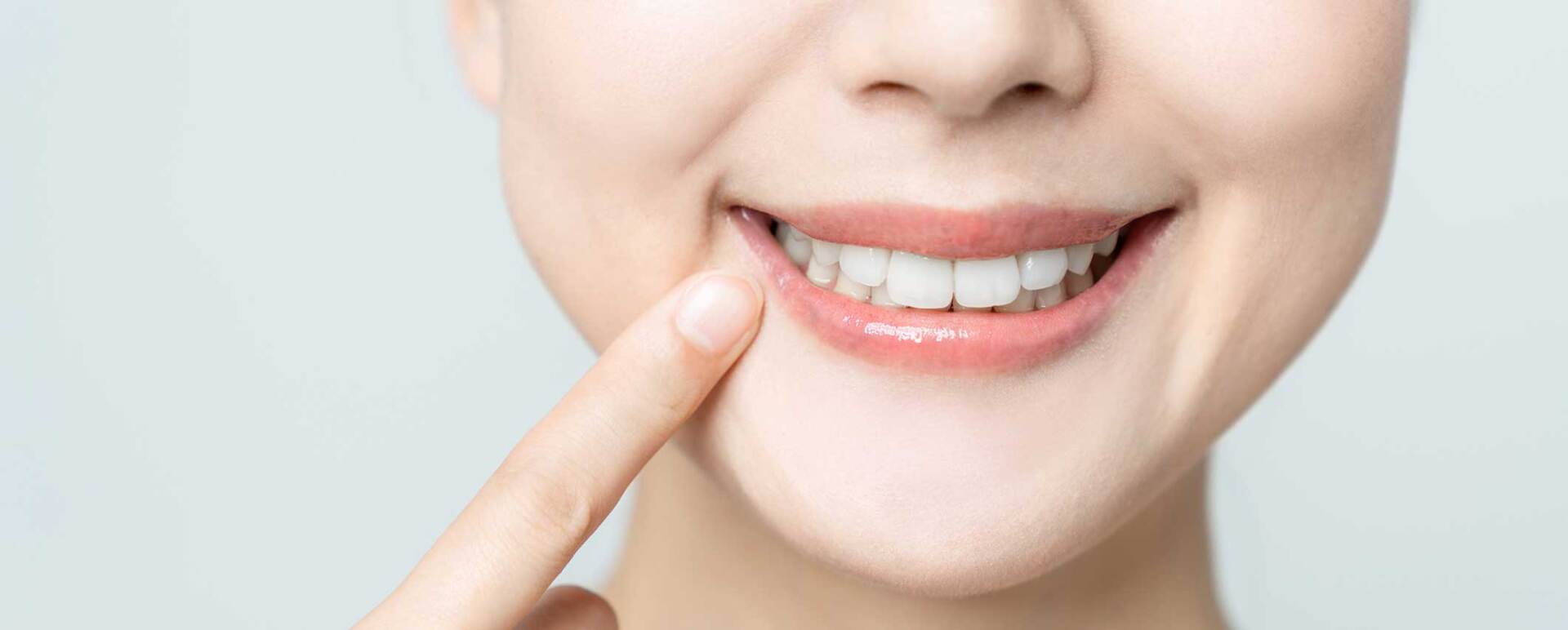 Woman Pointing Her Teeth — Bulleen, VIC — Bulleen Dental