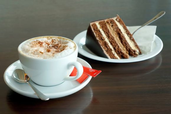 coffee served with pastry