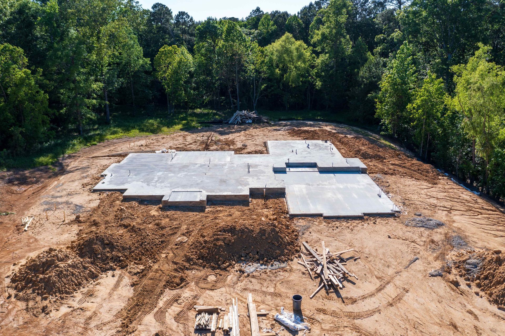 Concrete Foundation on New Construction