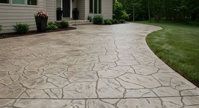 Decorative Stamped and Stained Concrete