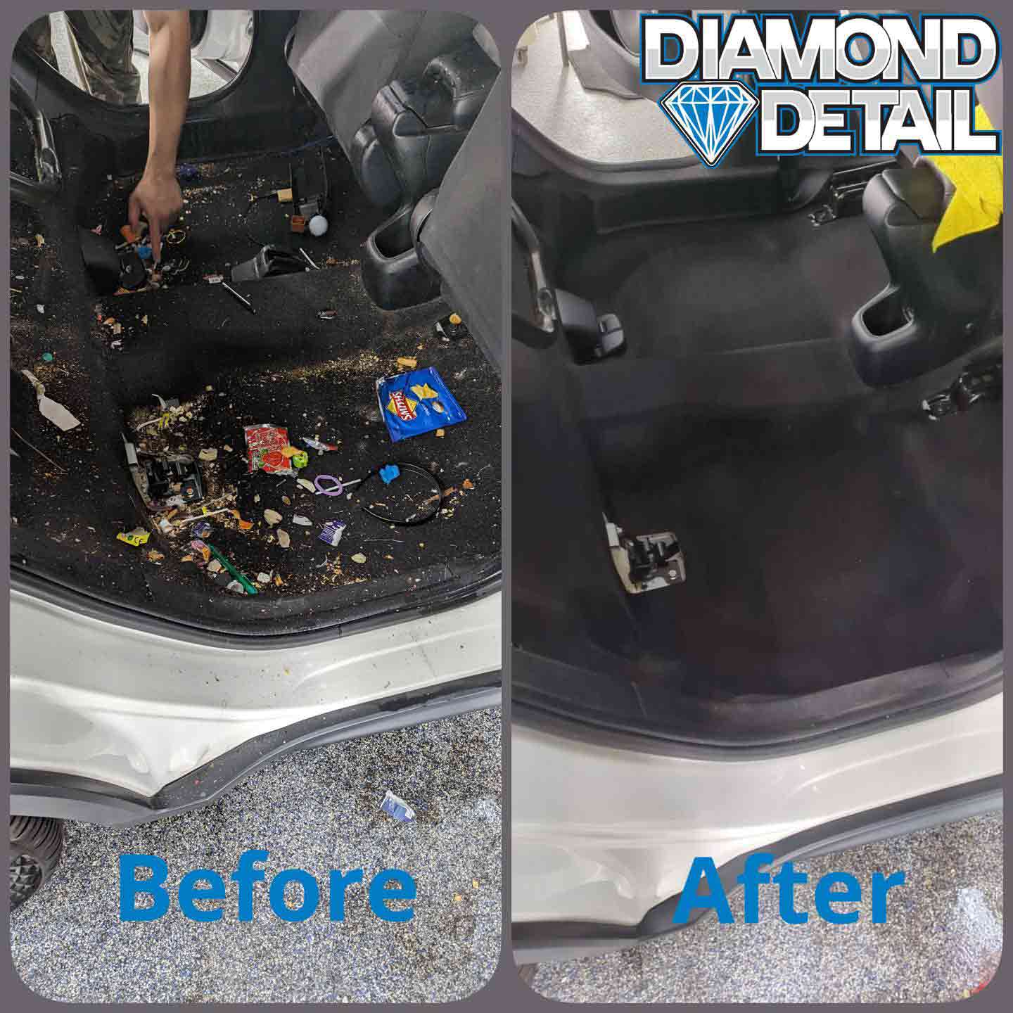 Before And After Vacuum Interior Car — Car Ceramic Coating in Fyshwick, ACT