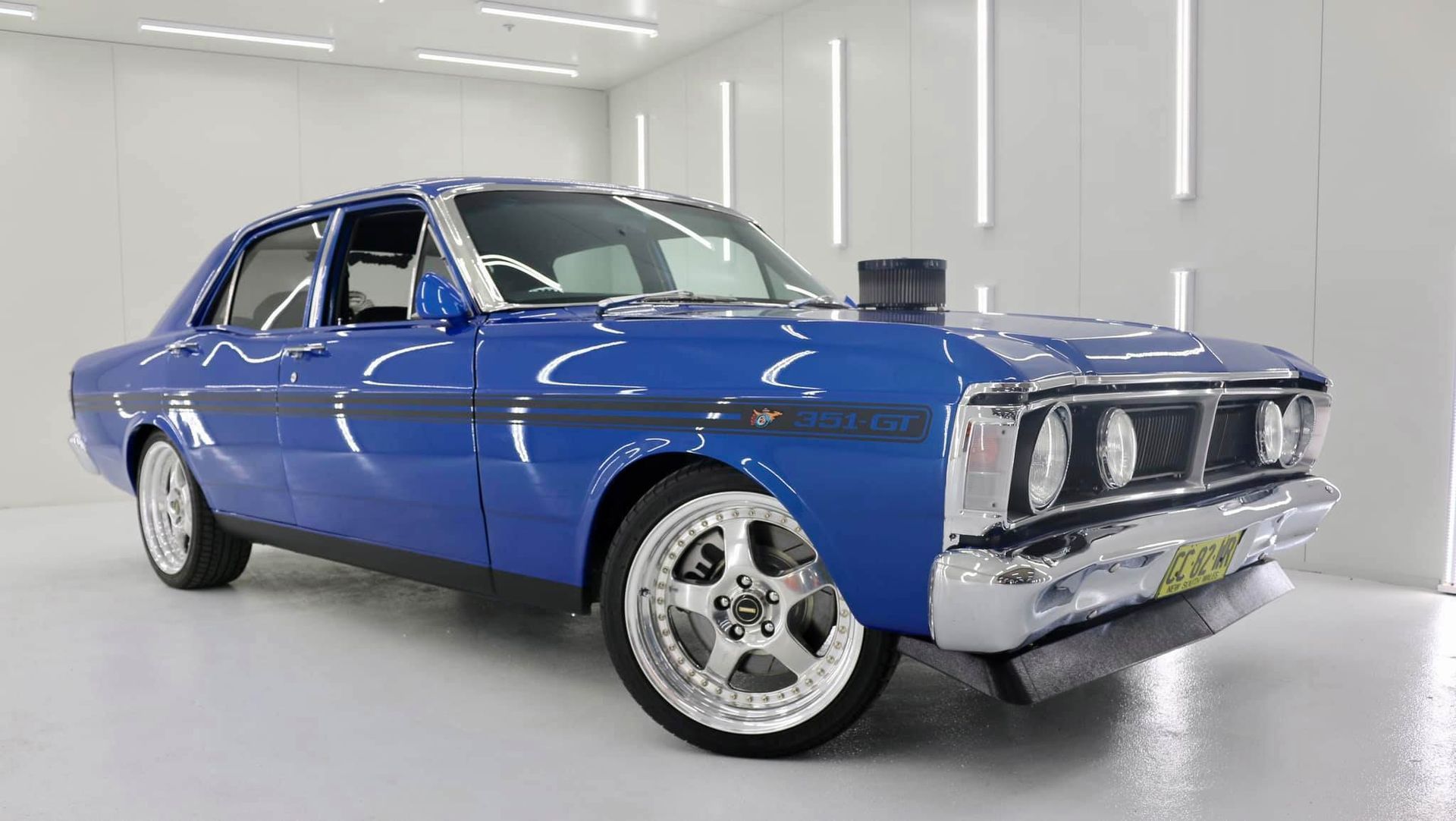 Side Left Blue Car — Car Ceramic Coating in Fyshwick, ACT