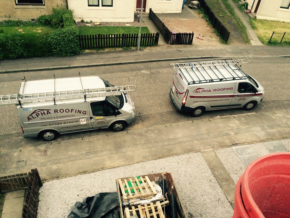 Alpha Roofing vans