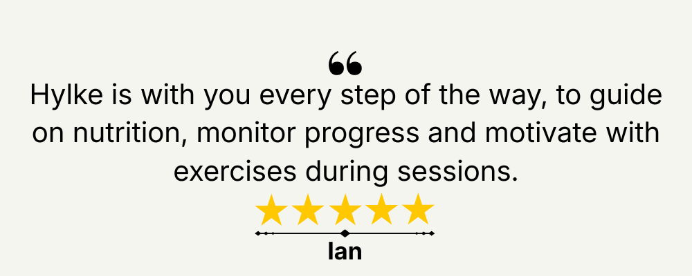 Getuigenis: Citaat over de coaching van Hylke, 5 sterren, 