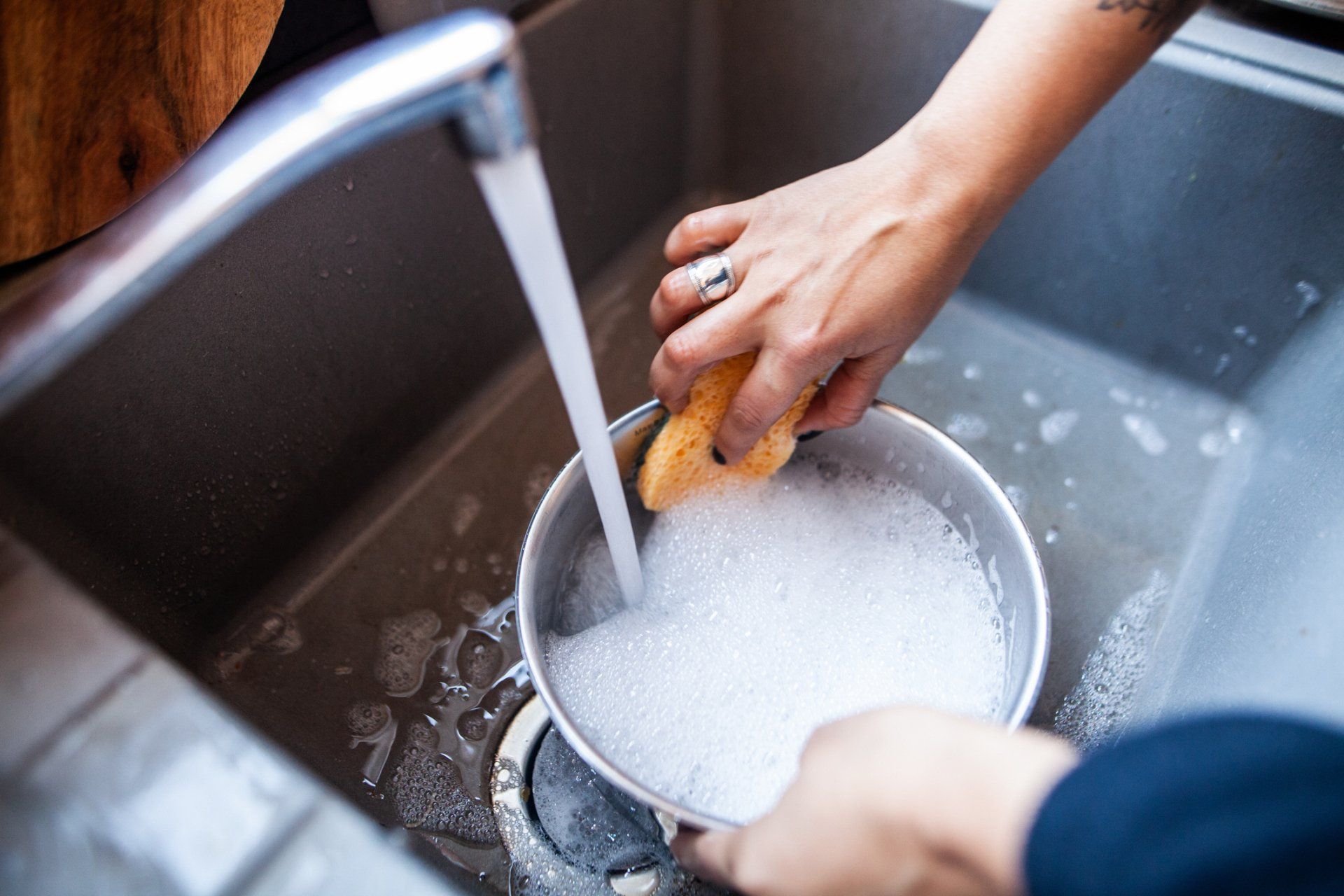 Washing Dishes — Bakersfield, CA — Handmaids House Cleaning