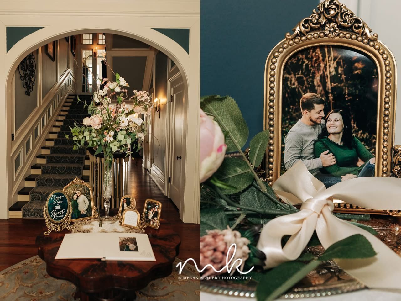 There is a picture of a man and woman in a picture frame.