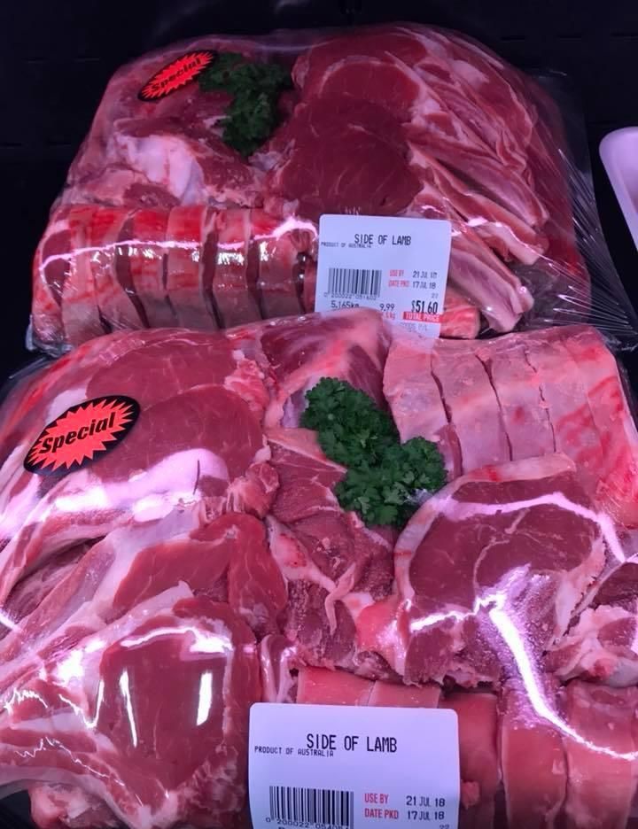 Two Bags of Meat with Labels that Say Special on Them — Holiday Coast Meat & Smallgoods in Grafton, NSW
