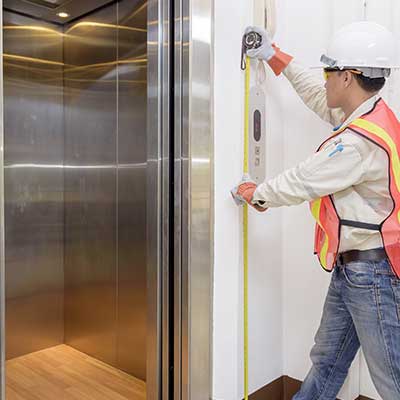 controllo spazio per pulsantiera ascensore