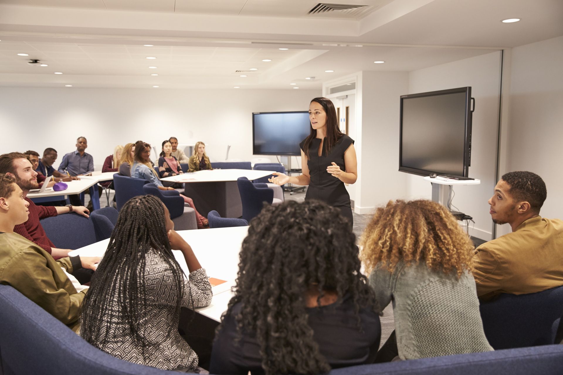 Picture of apprentices undergoing training in a classroom environment