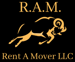 A logo for ram rent a mover llc