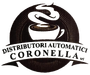 a logo for distributori automatici coronella with a cup of coffee
